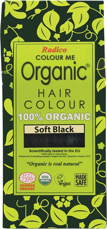 RADICO Colour Me Organic - Hair Colour  Powder - Soft Black 100g