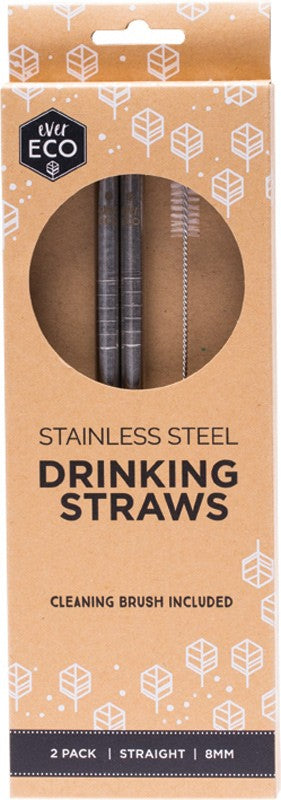EVER ECO Stainless Steel Straws - Straight 2