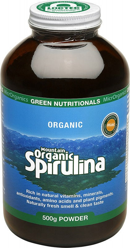 GREEN NUTRITIONALS Mountain Organic Spirulina  Powder 500g