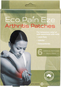 BYRON NATURALS Eco Pain  Arthritis Arnica Patches 6
