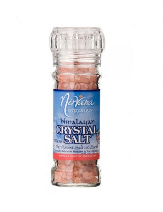 Nirvana Himalayan Crystal Salt Granules (Refillable Glass Grinder) 125gm