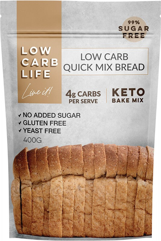 LOW CARB LIFE Low Carb Quick Mix Bread  Keto Bake Mix 400g