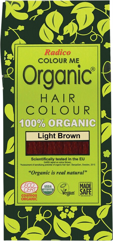 RADICO Colour Me Organic - Hair Colour  Powder - Light Brown 100g