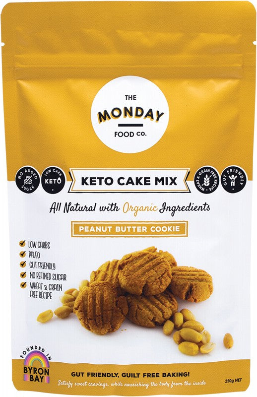 THE MONDAY FOOD CO Keto Cake Mix  Peanut Butter Cookie 250g