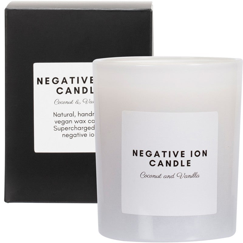 SUPERCHARGED FOOD Negative Ion Candle  Coconut & Vanilla 1