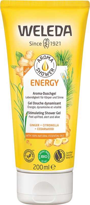 WELEDA Aroma Shower - Gel - Energy  Ginger, Citronella & Cedarwood 200ml
