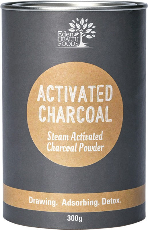 EDEN HEALTHFOODS Activated Charcoal  Steam Activated Charcoal Powder 300g