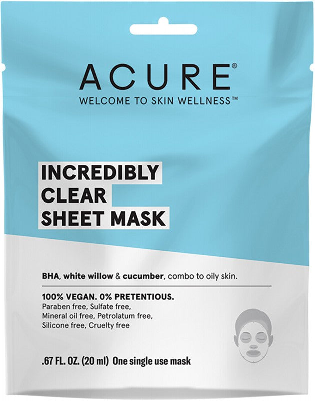 ACURE Incredibly Clear  Sheet Mask 20ml