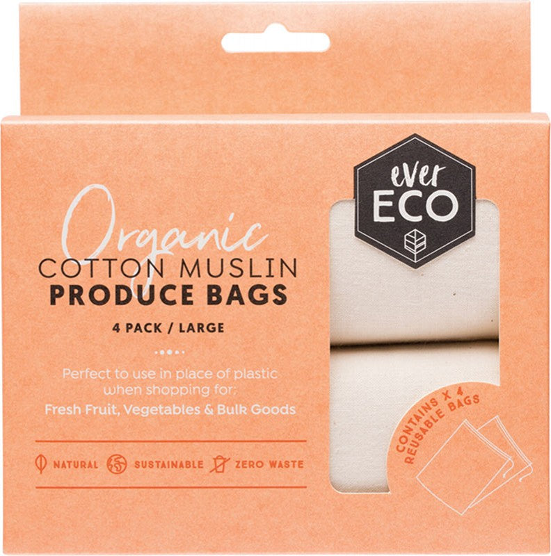 EVER ECO Reusable Produce Bags  Organic Cotton Muslin 4