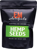 EM WHOLEFOODS Hemp Seeds - Hulled  Australian Grown 500g
