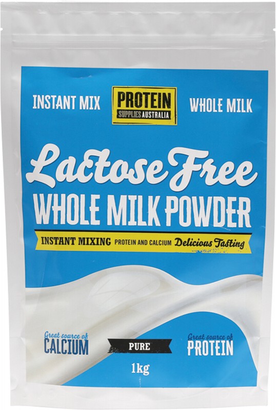 Protein Supplies Australia Whole Milk Powder  Lactose Free 1kg