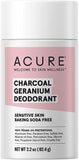 ACURE Deodorant Stick - Baking Soda Free  Charcoal Geranium 63g