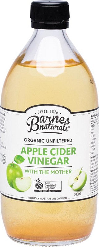 BARNES NATURALS Apple Cider Vinegar  Unfiltered & Contains The Mother 500ml
