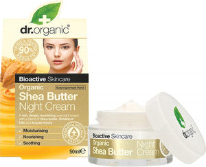 DR ORGANIC Night Cream  Organic Shea Butter 50ml