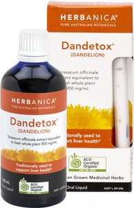 PPC HERBS Herbanica Herbal Tincture  Dandetox - Dandelion 100ml
