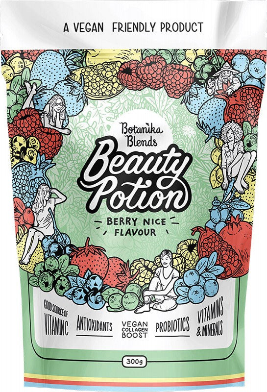 BOTANIKA BLENDS Beauty Potion - Berry Nice  Vegan Collagen Boost 300g
