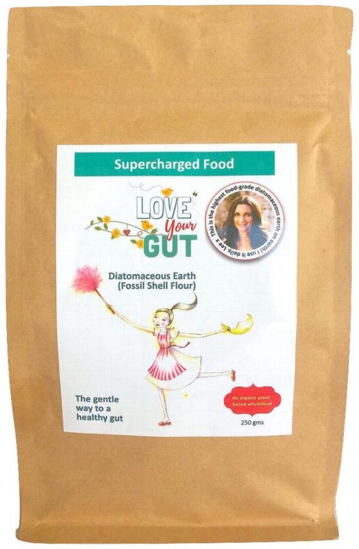 SUPERCHARGED FOOD Love Your Gut Powder  Diatomaceous Earth 250g