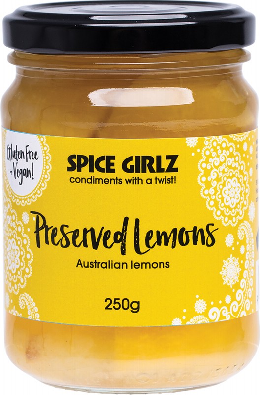 SPICE GIRLZ Preserved Lemons  Australian Lemons 250g