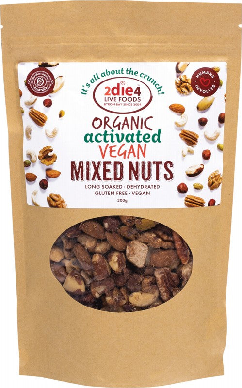 2DIE4 LIVE FOODS Organic Activated Mixed Nuts  Vegan 300g