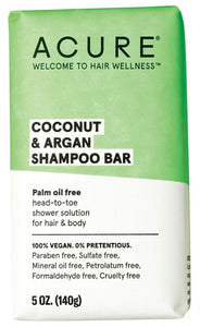 ACURE Coconut & Argan  Shampoo Bar 140g