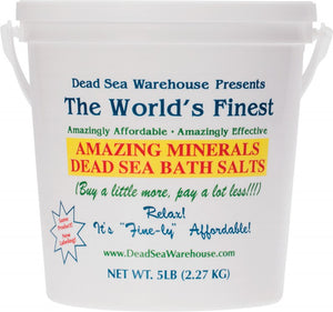 DEAD SEA WAREHOUSE Dead Sea Bath Salts  Bucket 2.27kg