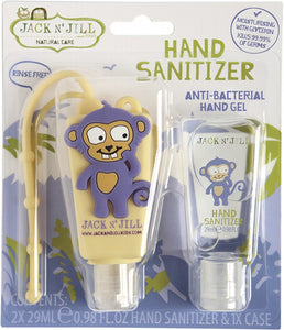 JACK N' JILL Hand Sanitizer & Holder  Monkey 2x29ml