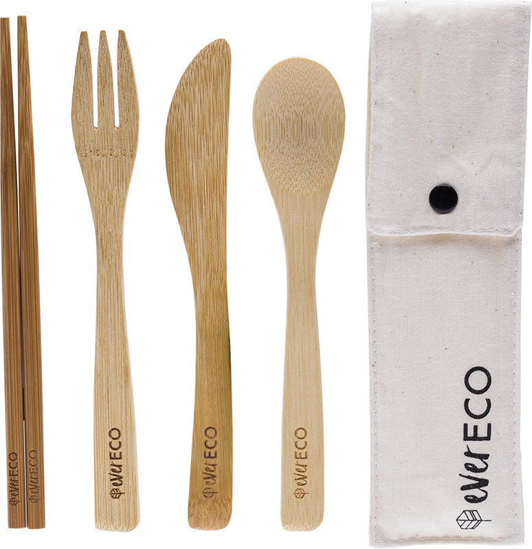 EVER ECO Bamboo Cutlery Set  With Chopsticks 1