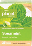PLANET ORGANIC Herbal Tea Bags  Spearmint 25
