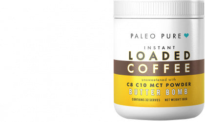 Paleo Pure Loaded Instant Coffee Butter Bomb 160g