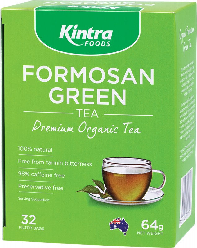 KINTRA FOODS Formosan Green Tea  Tea Bags 32