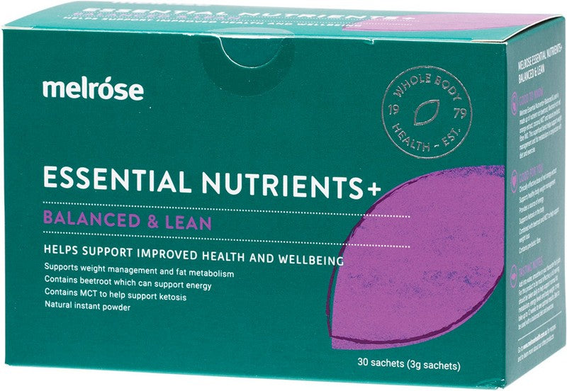 MELROSE Essential Nutrients +  Balanced & Lean 30x3g