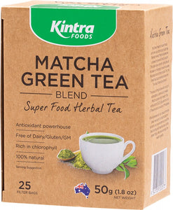 KINTRA FOODS Matcha Green Tea Blend  Tea Bags 25