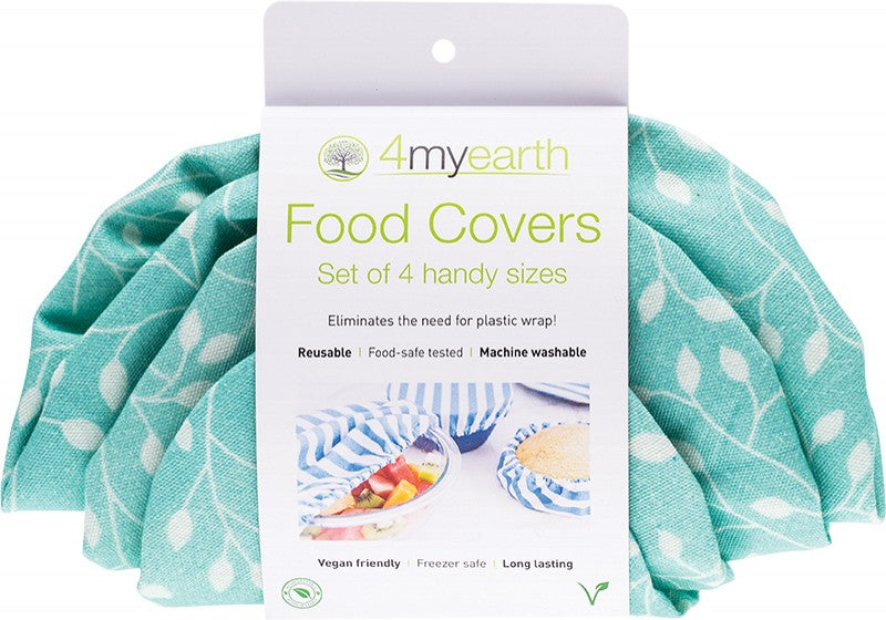 4MYEARTH Food Cover Set  Leaf - XS, S, M & L 4