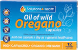 SOLUTIONS 4 HEALTH Oil Of Wild Oregano  VegeCaps 12