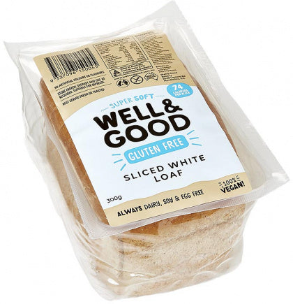 Well And Good G/F Sliced White Bread 300g