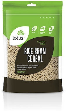 Lotus Rice Bran Cereal G/F 400g
