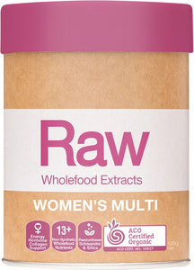 AMAZONIA Raw Wholefood Extracts Women's Multi  Peach Passionfruit 100g