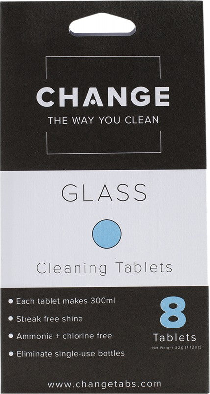 CHANGE Cleaning Tablets  Glass 8 Tabs