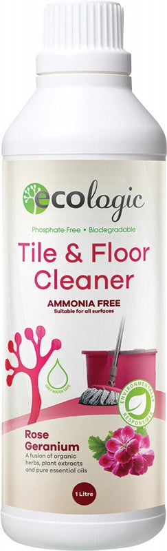 ECOLOGIC Tile & Floor Cleaner  Rose Geranium 1L