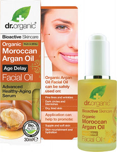 DR ORGANIC Facial Oil  Organic Moroccan Argan Oil 30ml