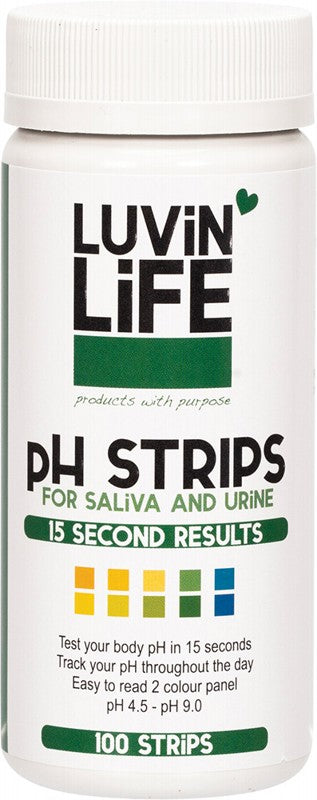 LUVIN LIFE PH Strips  For Saliva & Urine 100