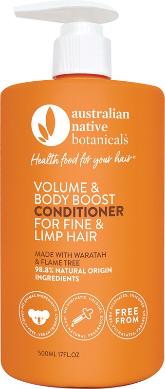 AUSTRALIAN NATIVE BOTANICALS Conditioner - Volume & Body Boost  Fine & Limp Hair 500ml