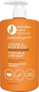 AUSTRALIAN NATIVE BOTANICALS Conditioner - Volume & Body Boost  Fine & Limp Hair 500ml