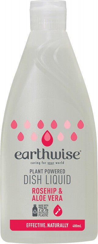 EARTHWISE Dish Liquid  Rosehip & Aloe Vera 400ml