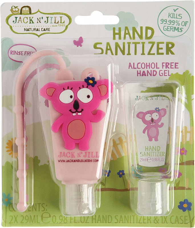 JACK N' JILL Hand Sanitizer & Holder  Alcohol Free - Koala 2x29ml