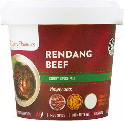 Curry Flavours Rendang  Beef Curry Spice Mix Tub 100g