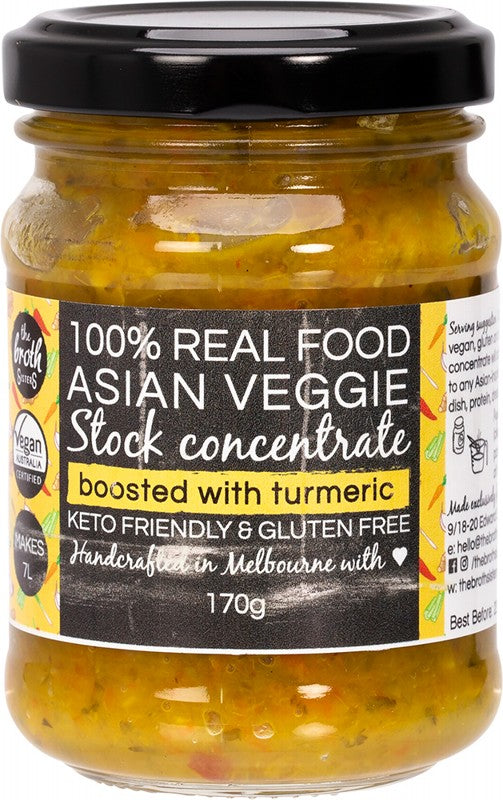 THE BROTH SISTERS Stock Concentrate  Asian Veggie With Turmeric 170g