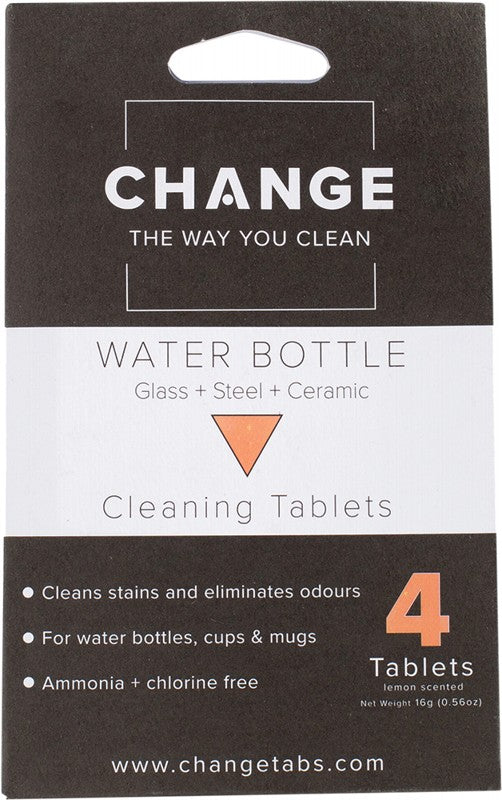 CHANGE Cleaning Tablets  Water Bottle 4 Tabs