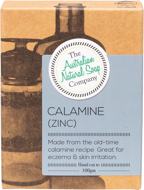 THE AUSTRALIAN NATURAL SOAP CO Soap Bar  Calamine (Zinc) 100g