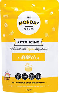 THE MONDAY FOOD CO Keto Icing  Coconut Buttercream 240g